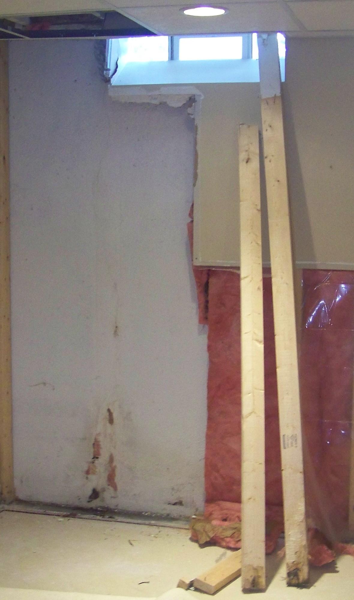 Crack Finished Basement